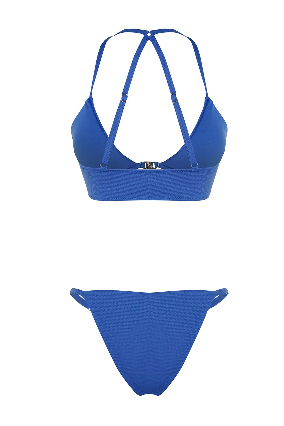 Trendyol Collection  Bikini-Set - Blau - Strukturiert