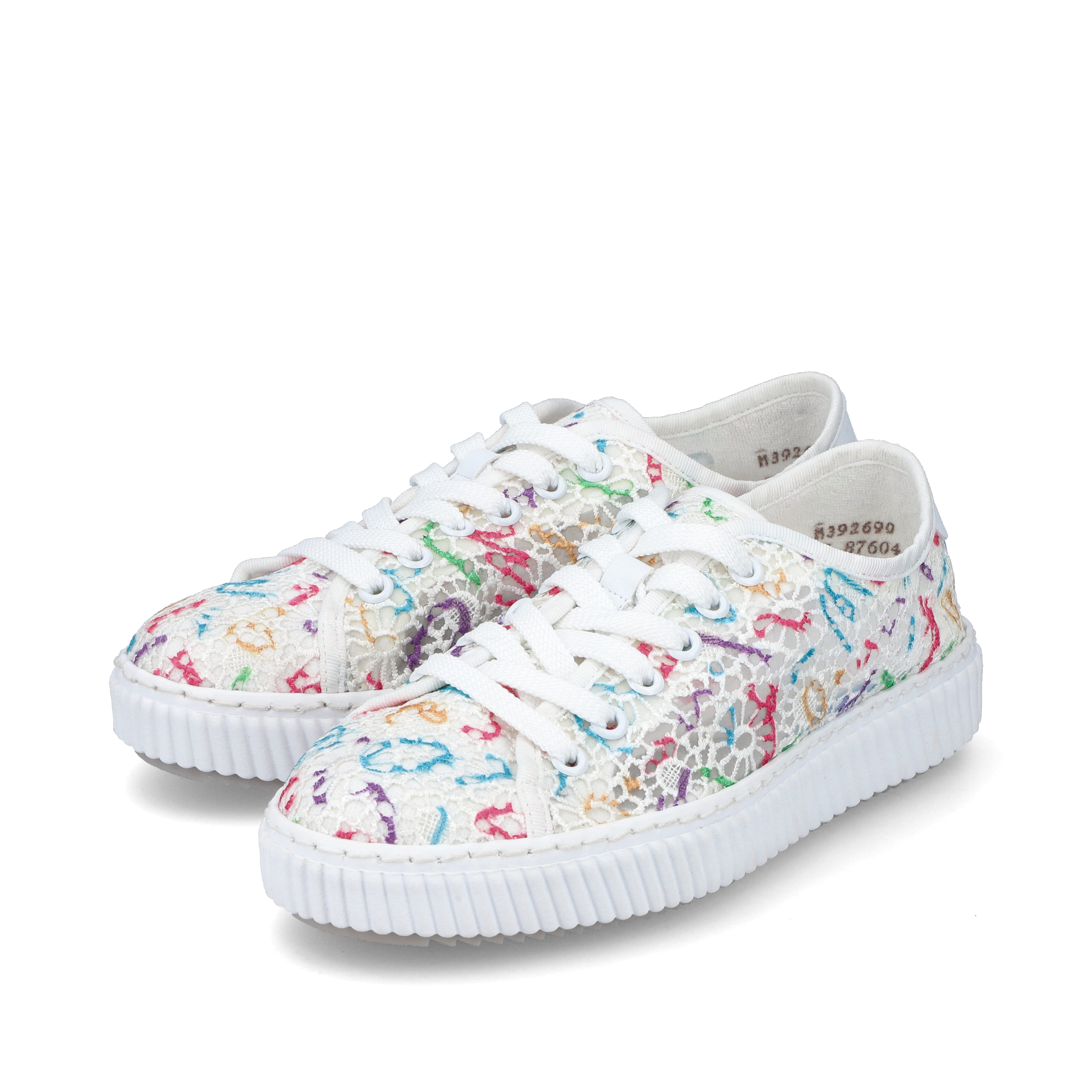 Rieker Damen Sneaker Low multi-schneeweiss