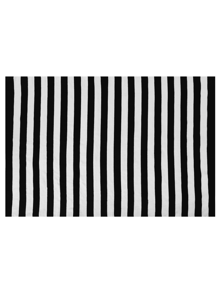 Beliani Outdoorteppich TAVAS in Schwarz/Weiß - (W) 140 x (H) 0.7 x (L) 200 cm günstig kaufen onesize