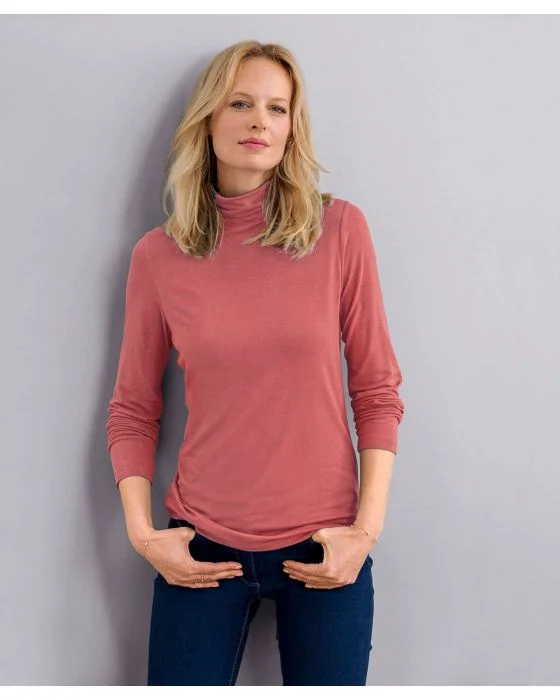 Sous pull maille col roulé