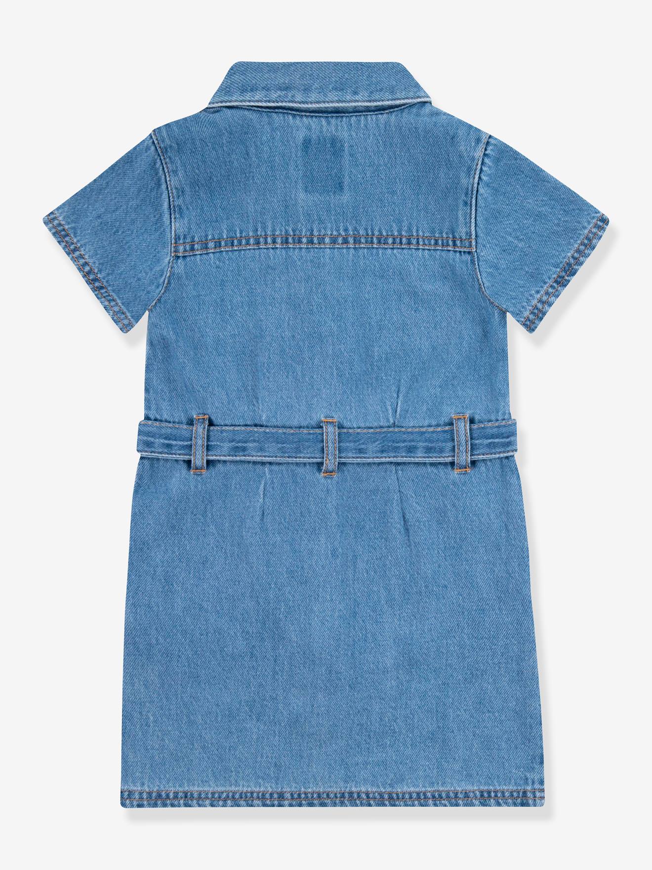 Levis Mädchen Jeanskleid Levi's, Bio-Baumwolle - jeansblau