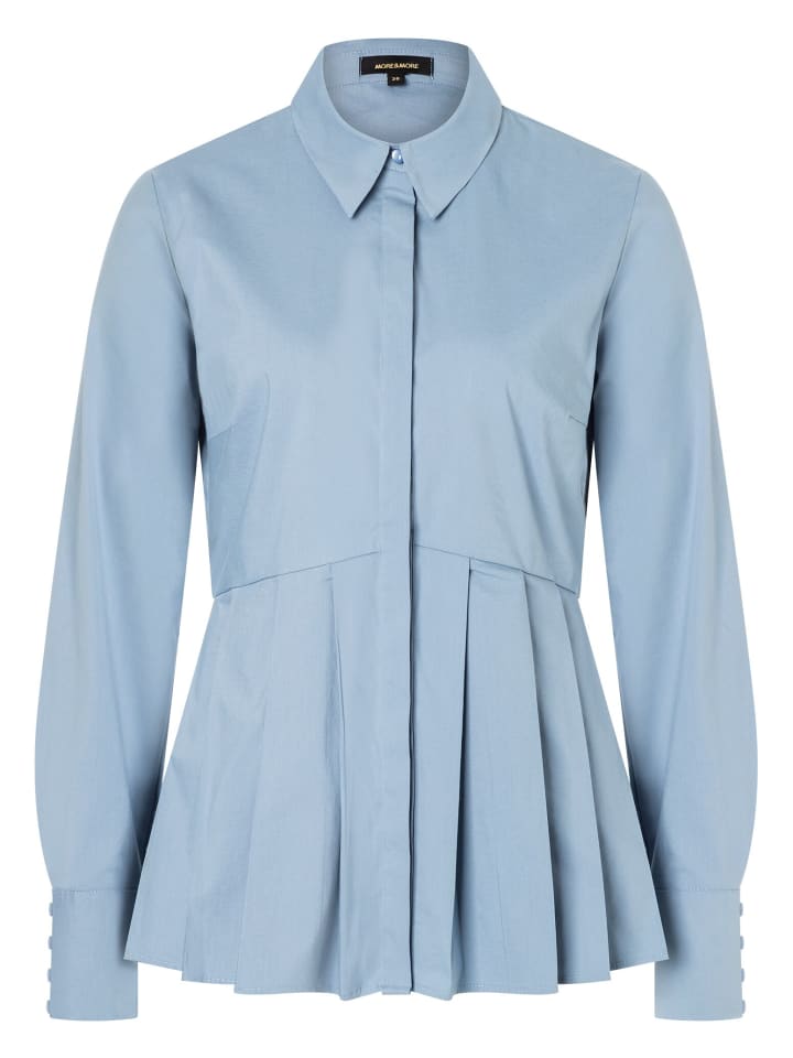 More & More Hemdbluse in hellblau günstig kaufen