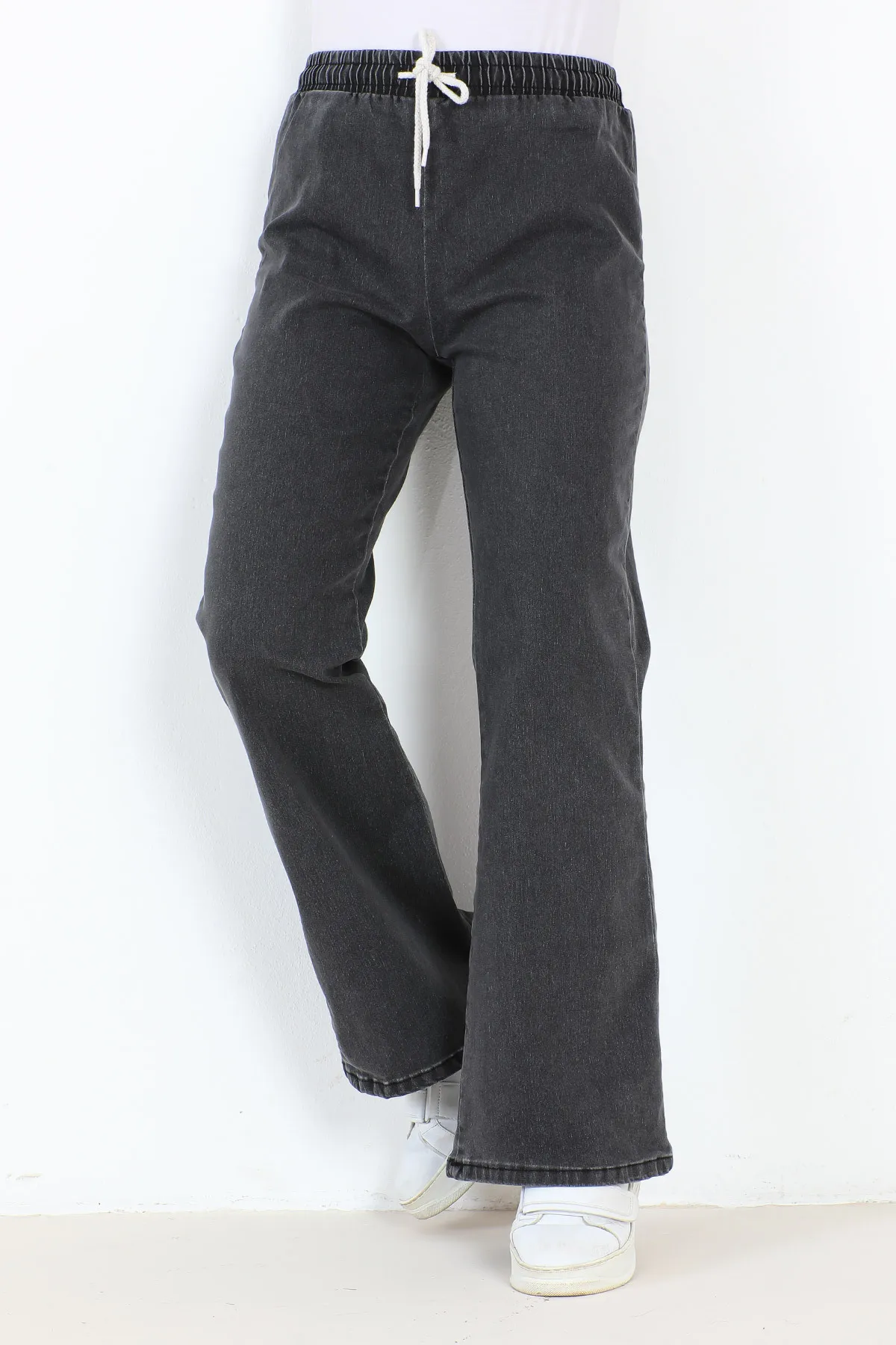 Tesettür Dünyası  Ausgestellte Jeanshose TSD22014 Anthrazit