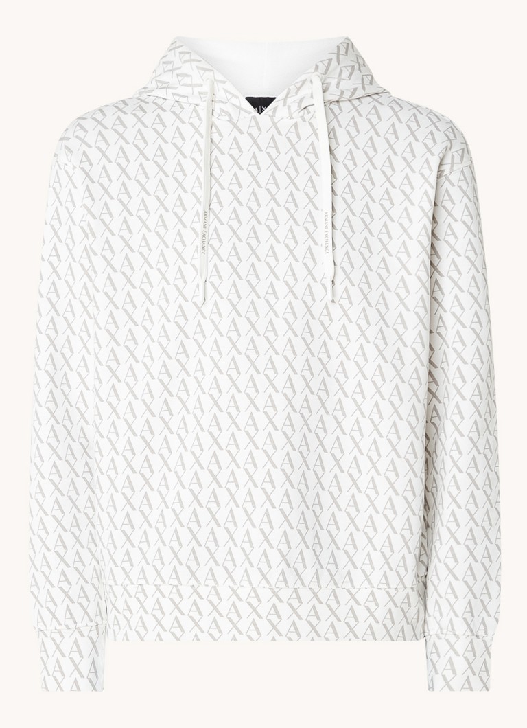 Felpa con cappuccio Armani Exchange con logo stampato