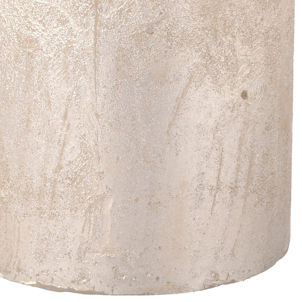 2 kleine Kerzen im Metallic-Look