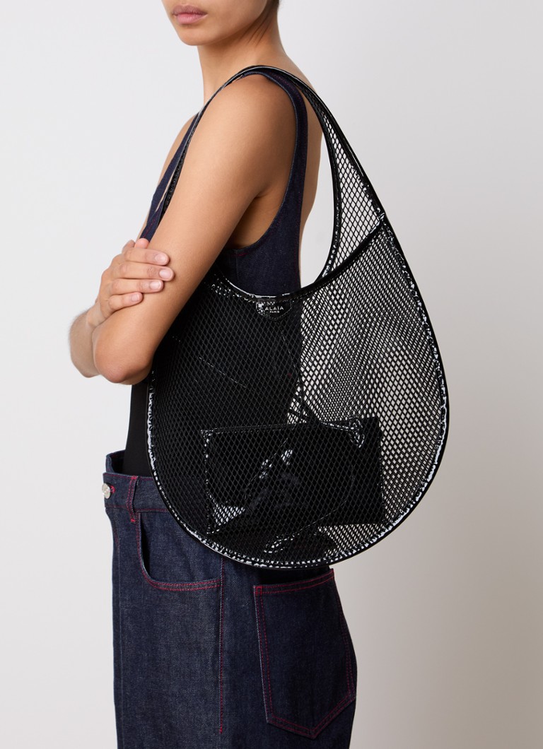 Τσάντα ώμου Alaïa One Piece M από δέρμα μοσχαριού με αφαιρούμενη τσέπη