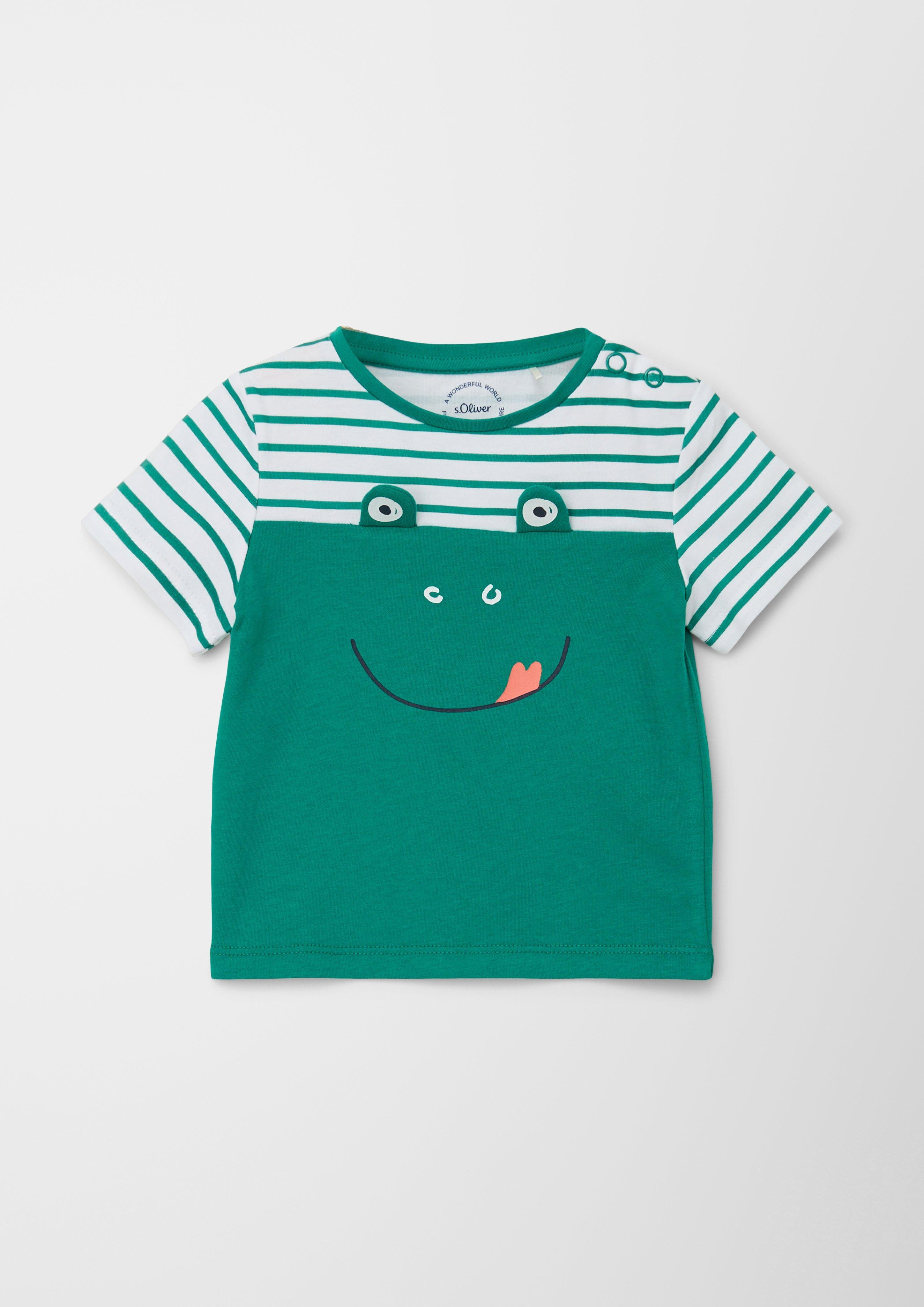 Baumwollshirt mit Frosch-Artwork  2130733-7681
