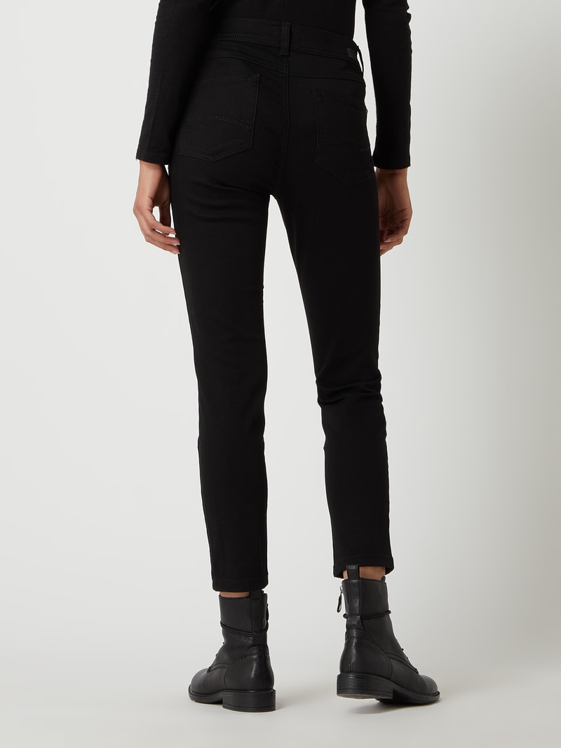 Slim Fit Jeans mit Stretch-Anteil Modell 'Ornella' in schwarz