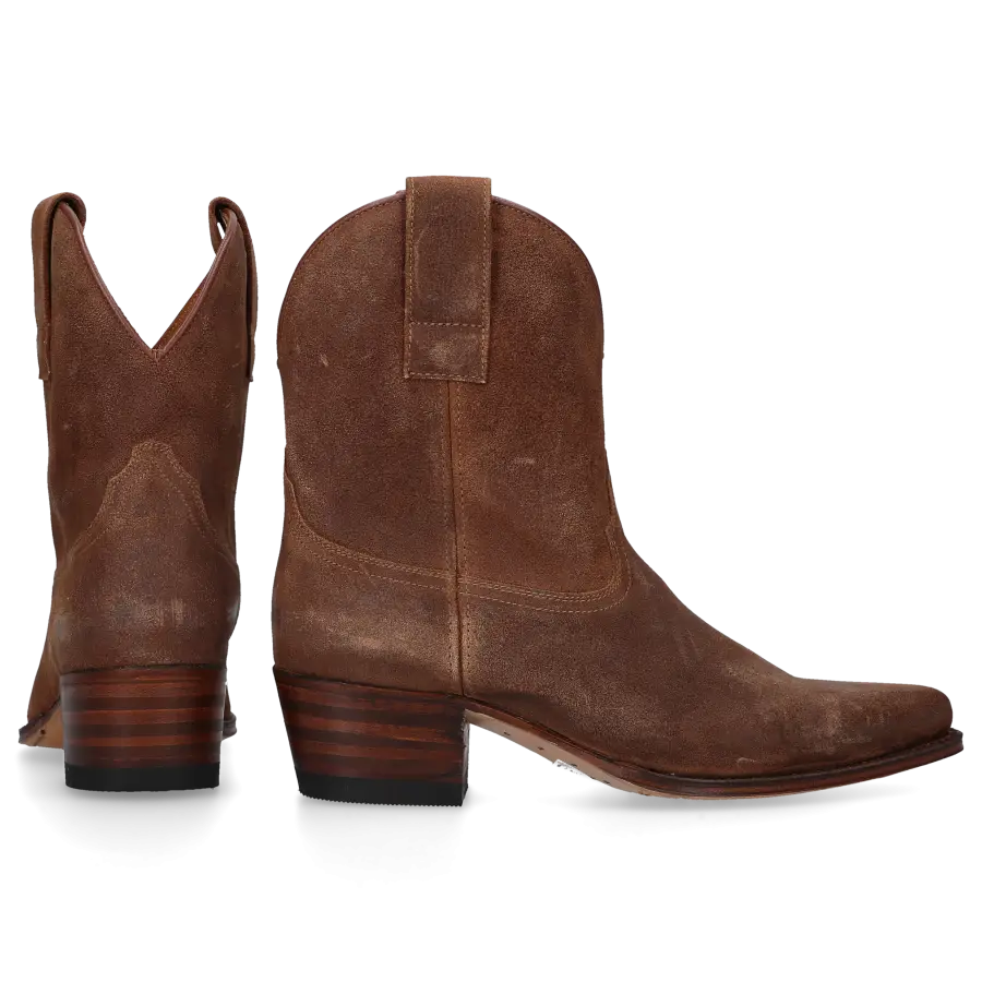 Sendra - Cowboystiefel 18465 Veloursleder - braun