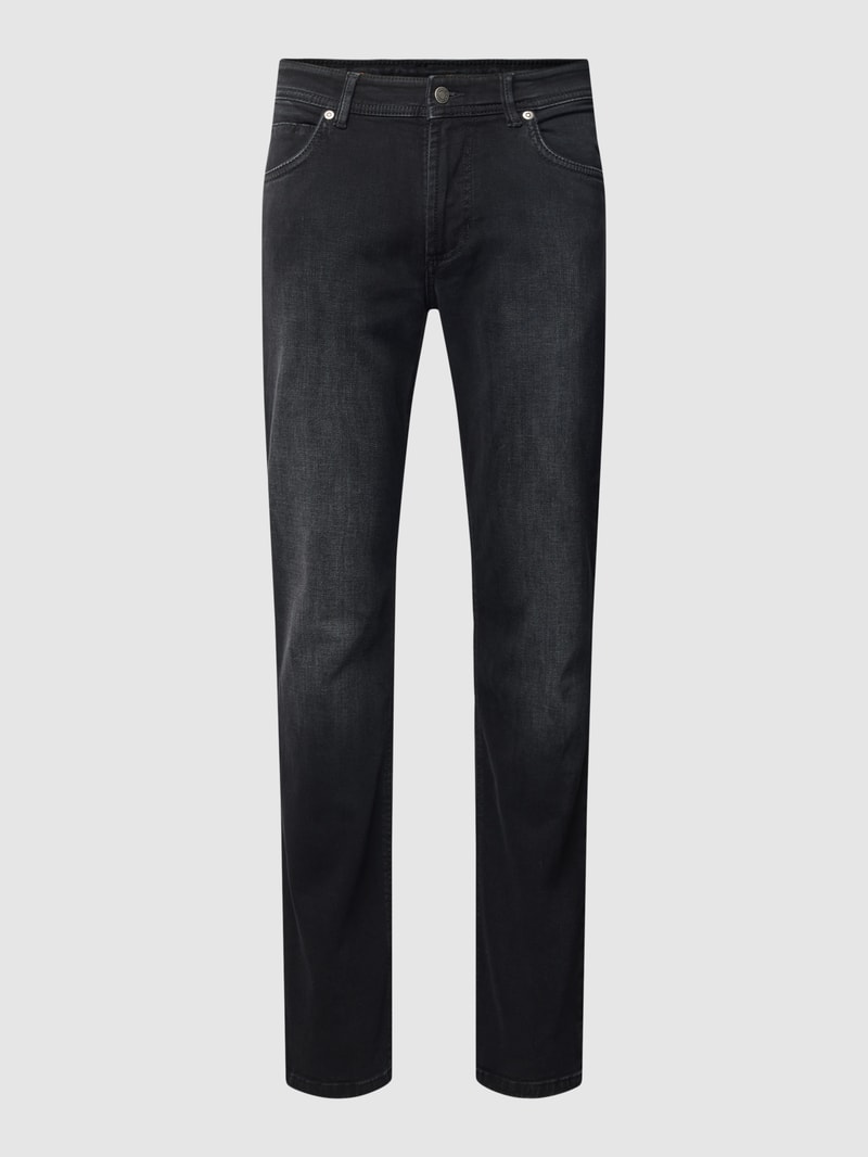 Jeans im 5-Pocket-Design in dunkelgrau