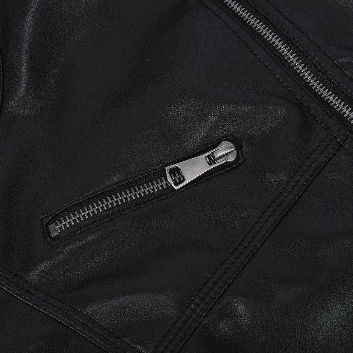 Allthemen Lederjacke PY08-01 mit Stehkragen