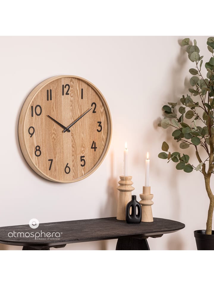 Atmosphera Créateur d'intérieur Wanduhr in beige günstig kaufen onesize