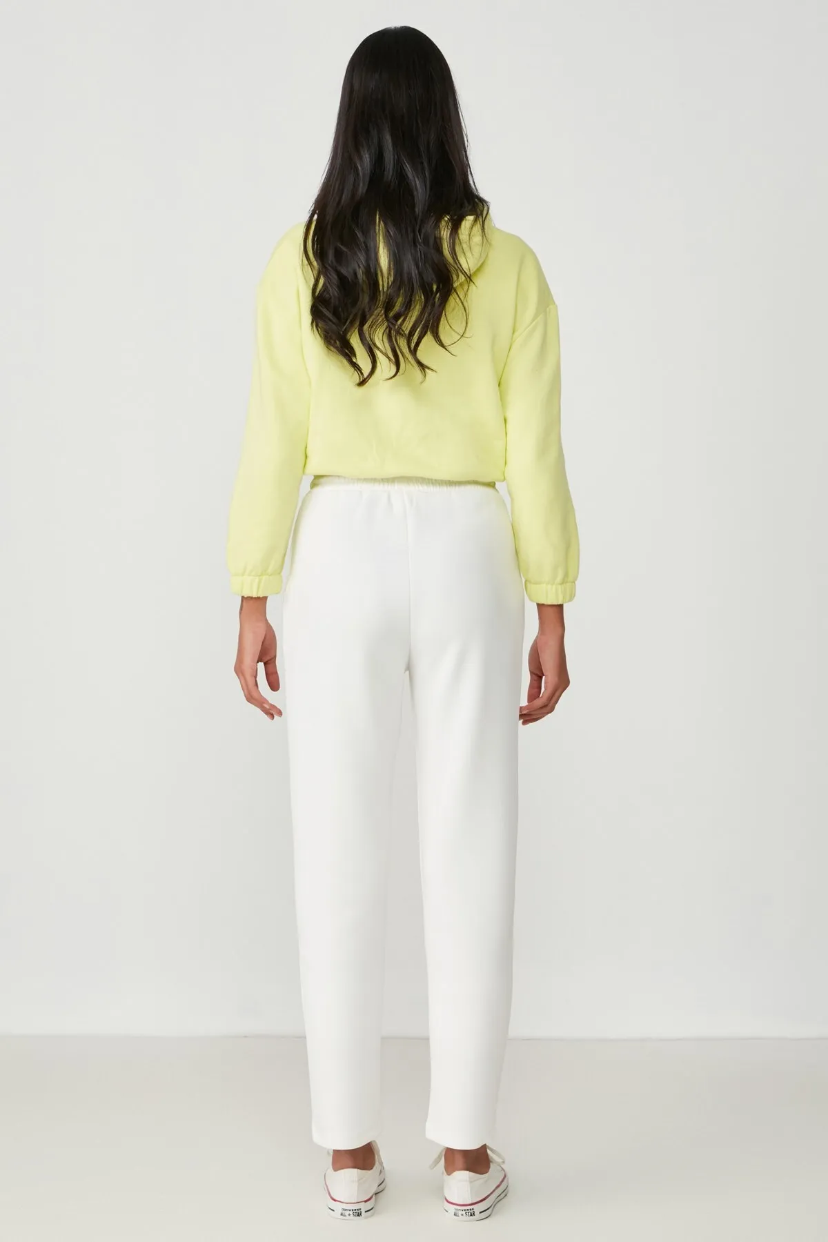 C&City  Jogginghose mit geradem Bein 801 Ecru