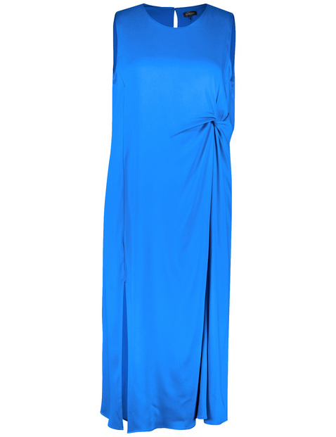 Langes Kleid mit seitlicher Raffung