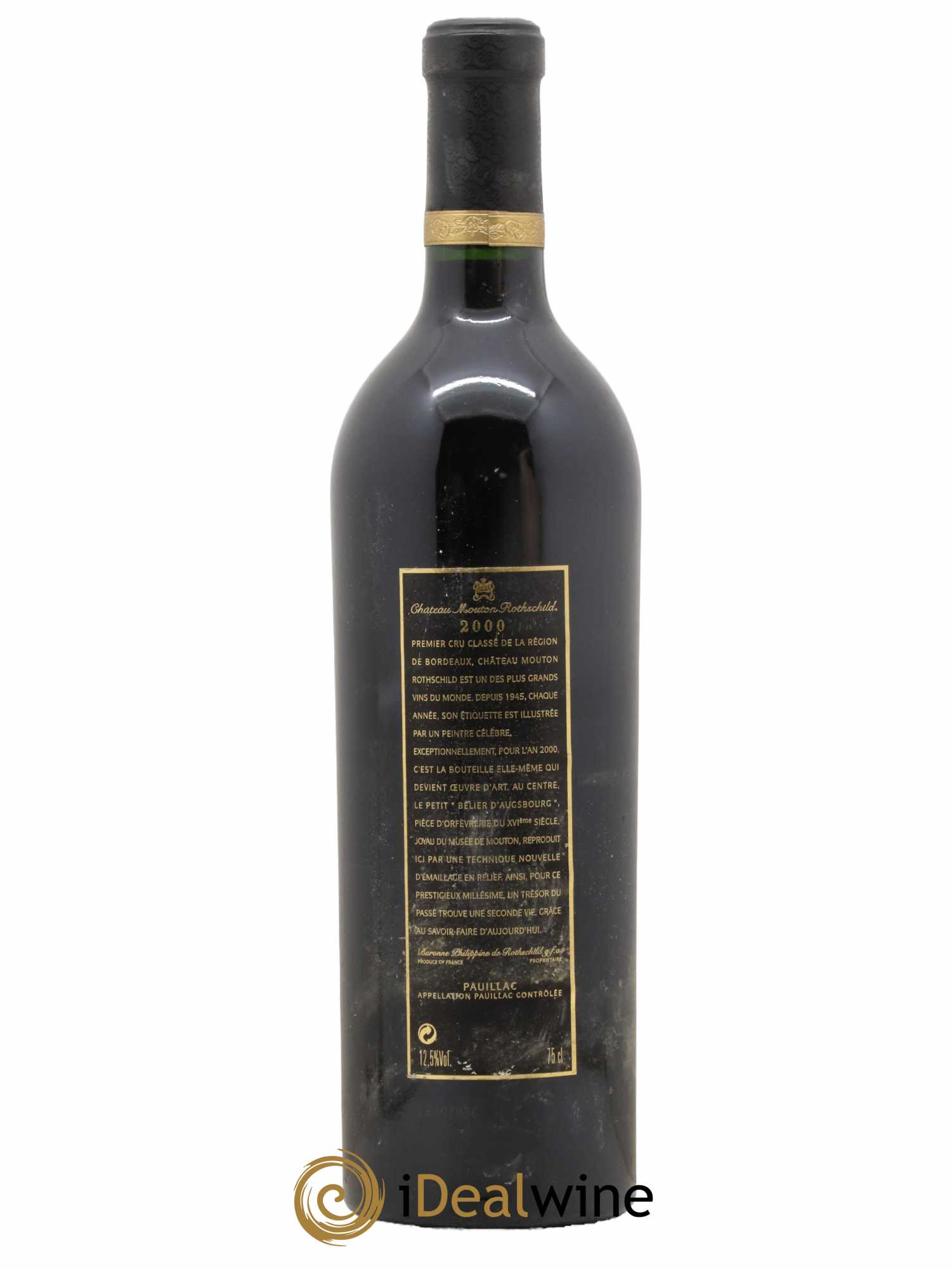 Château Mouton Rothschild 1er Grand Cru Classé  2000 - Lot de 1 Bouteille