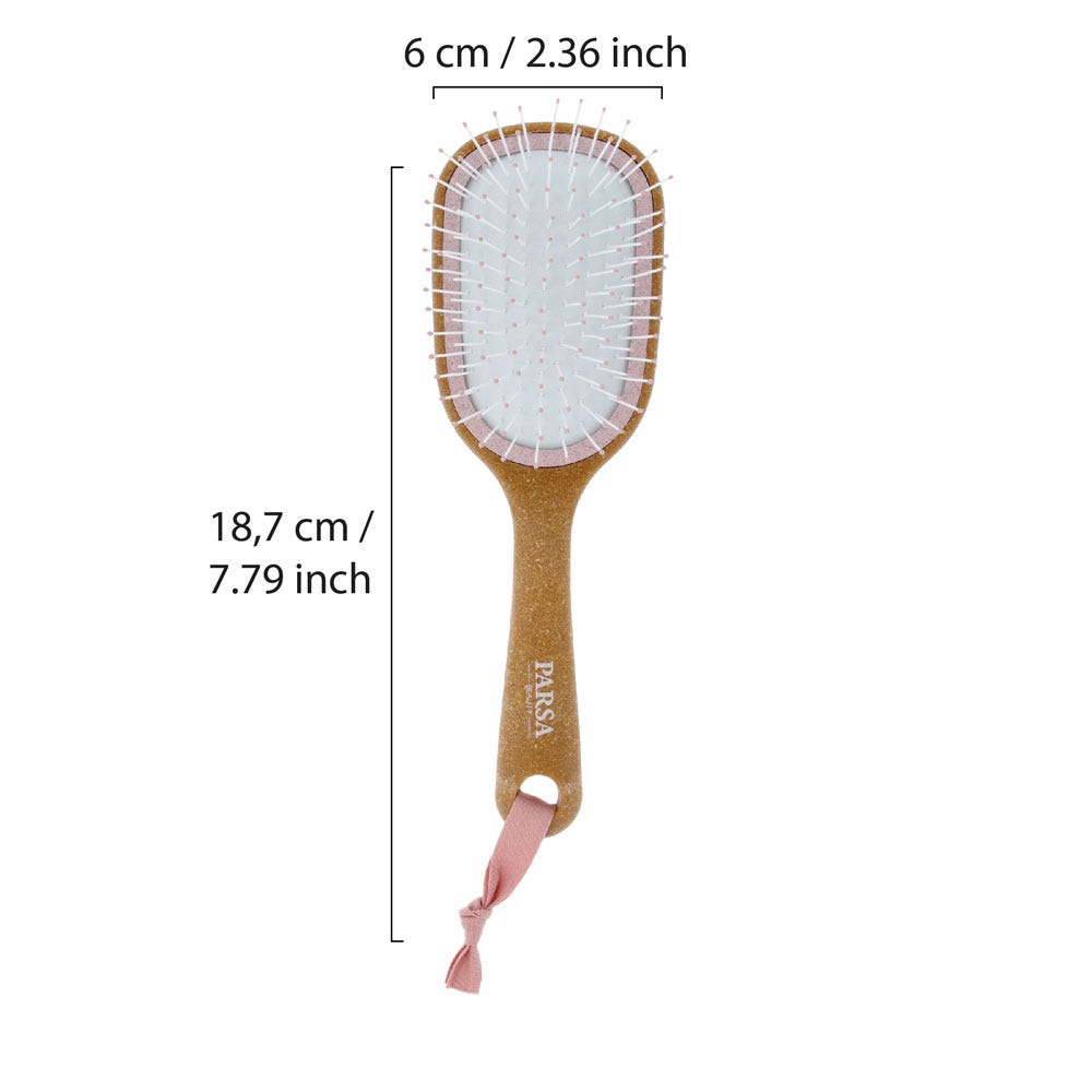 PARSA Beauty Nature Haarbürste Kork Wet & Dry rosa