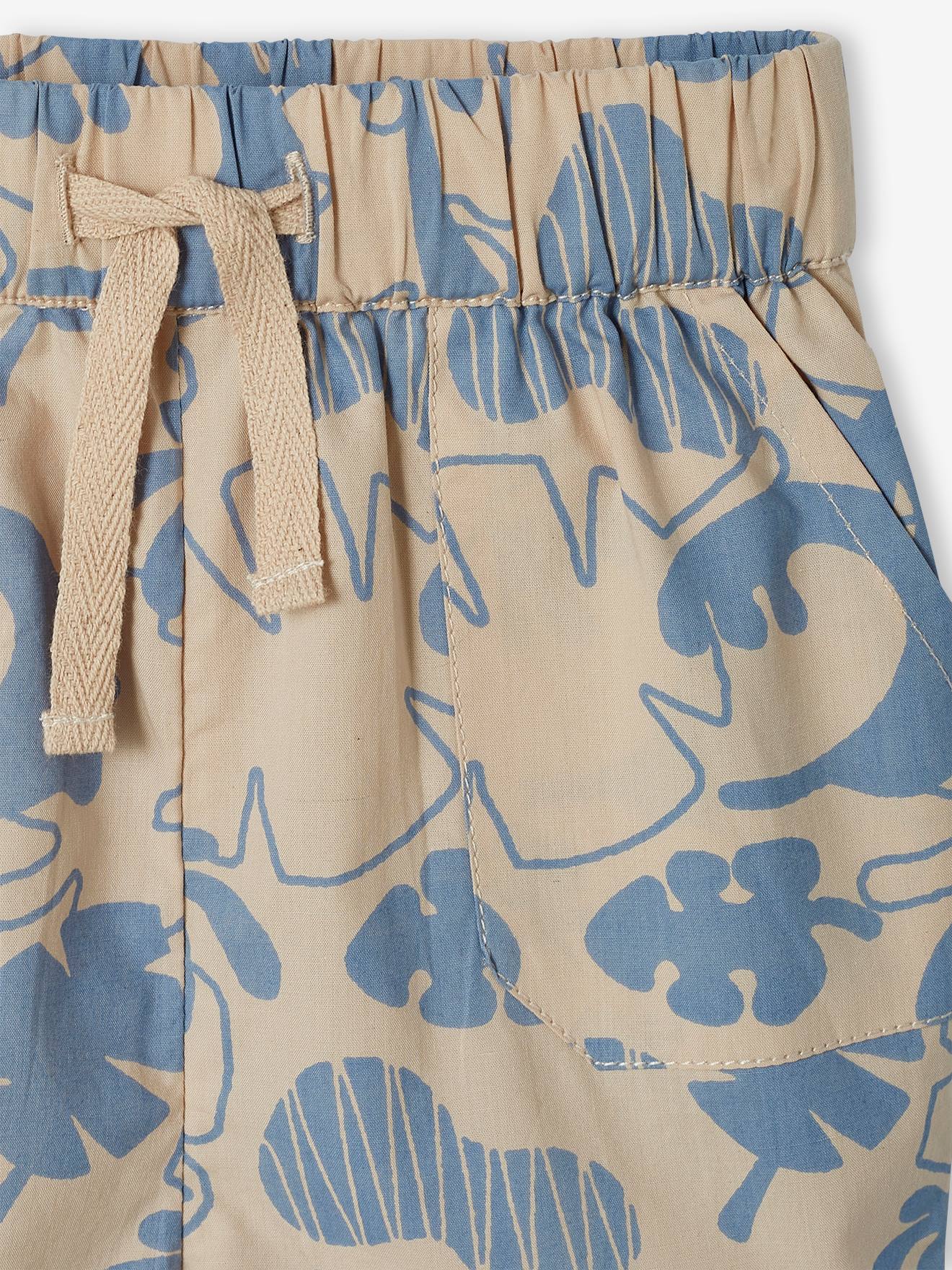 Ensemble bébé chemise et short bleu ciel