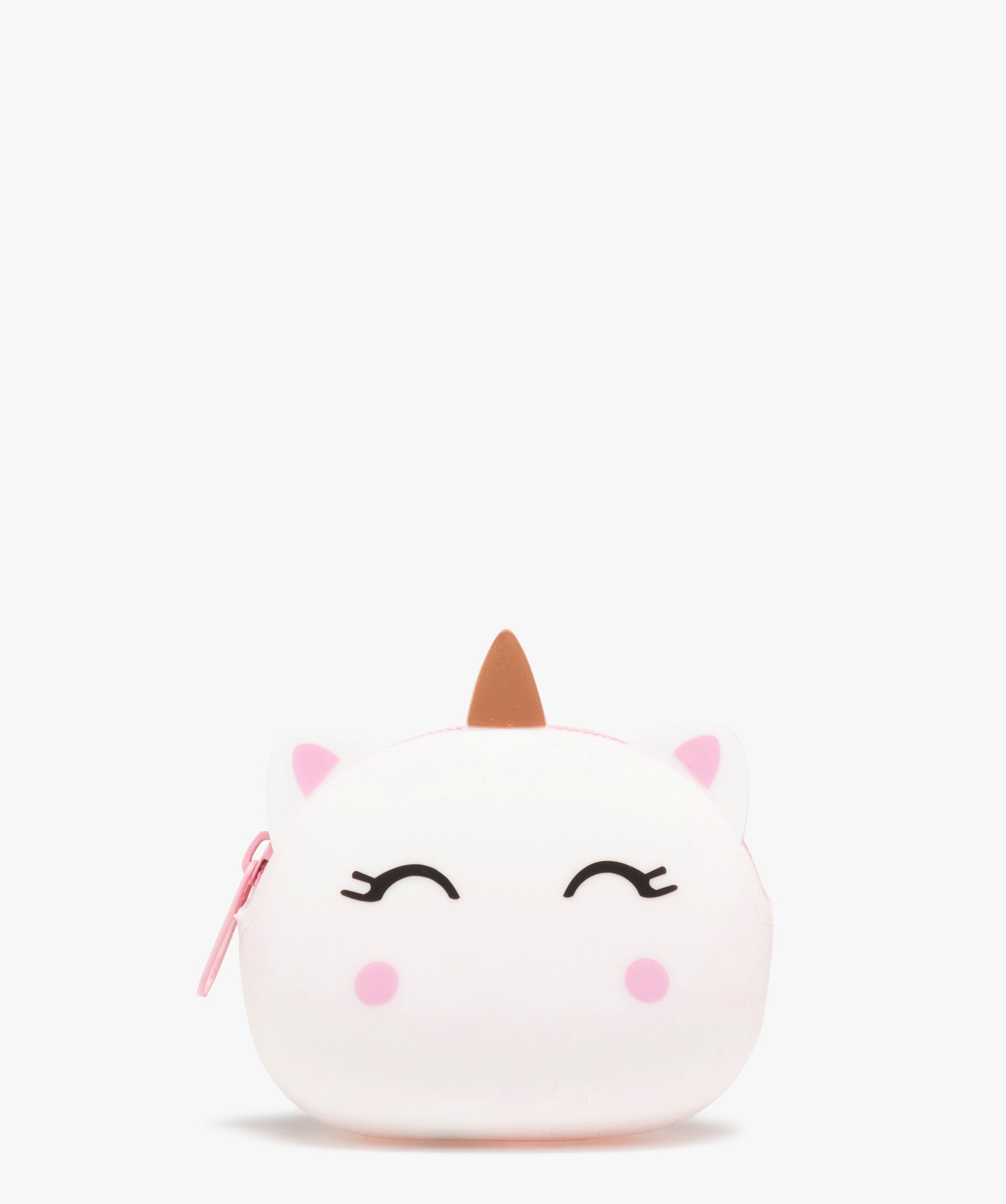 Porte-monnaie licorne en silicone souple fille blanc | GEMO