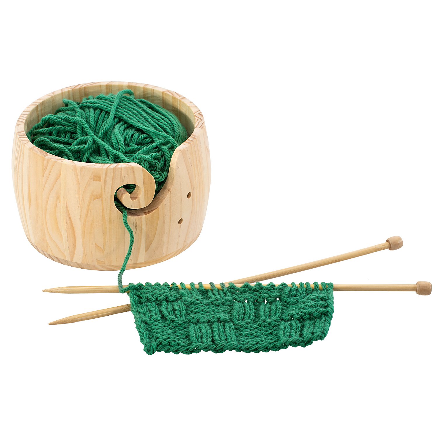 Holz-Wollknäuelschale, 18 cm Ø