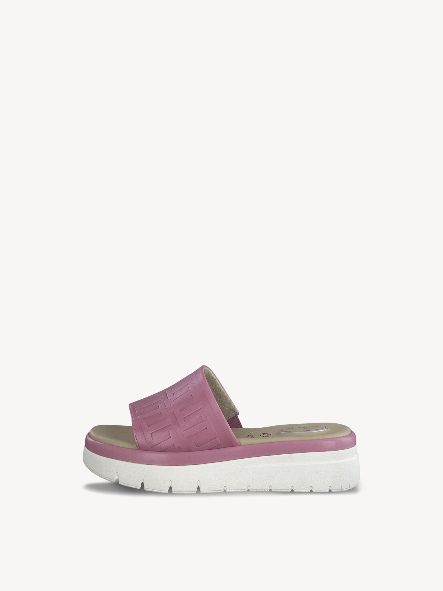 Mule en cuir - mauve