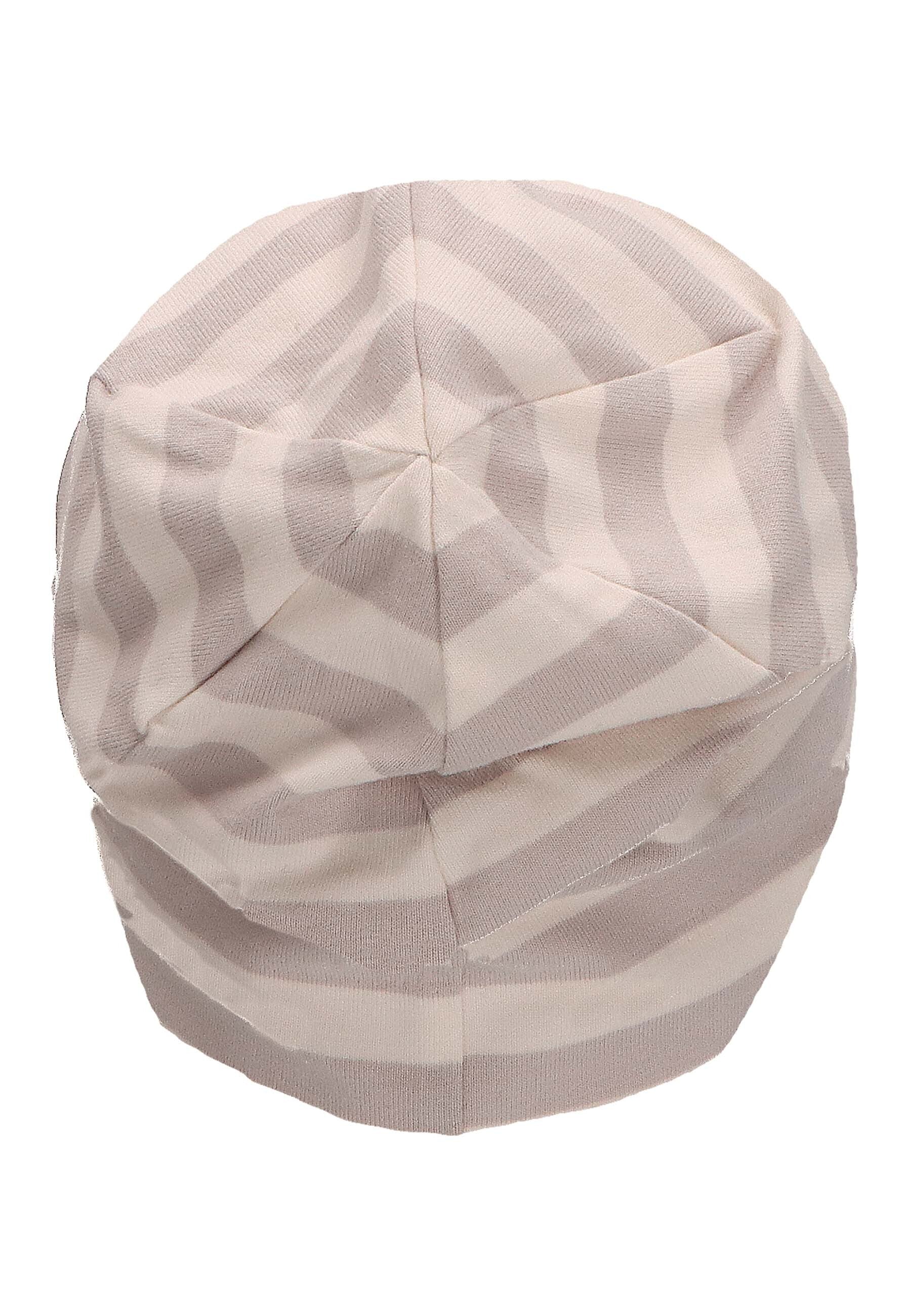 GOTS Slouch-Beanie aus Jersey (Bio) mit Streifen