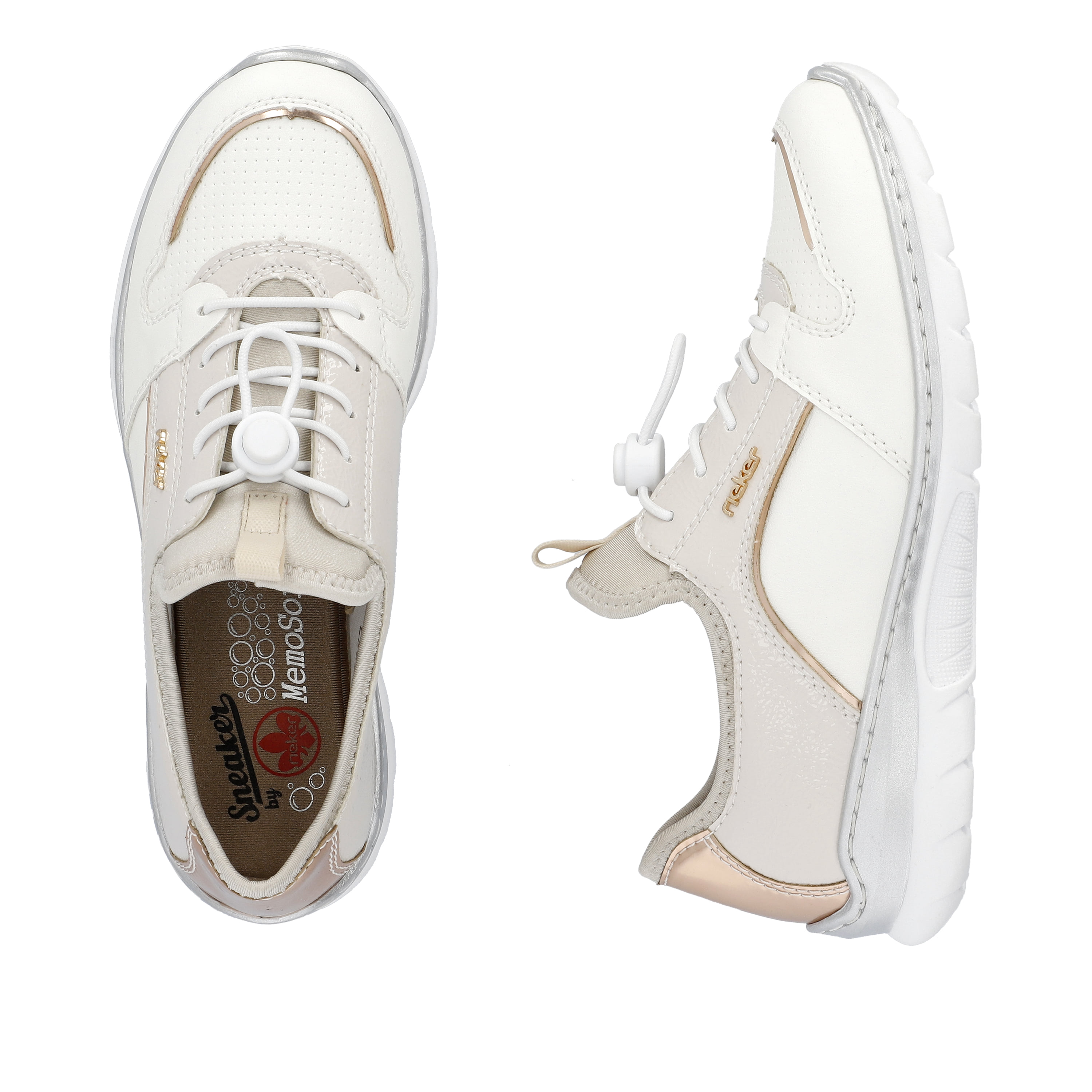 Rieker Damen Slipper eisweiss
