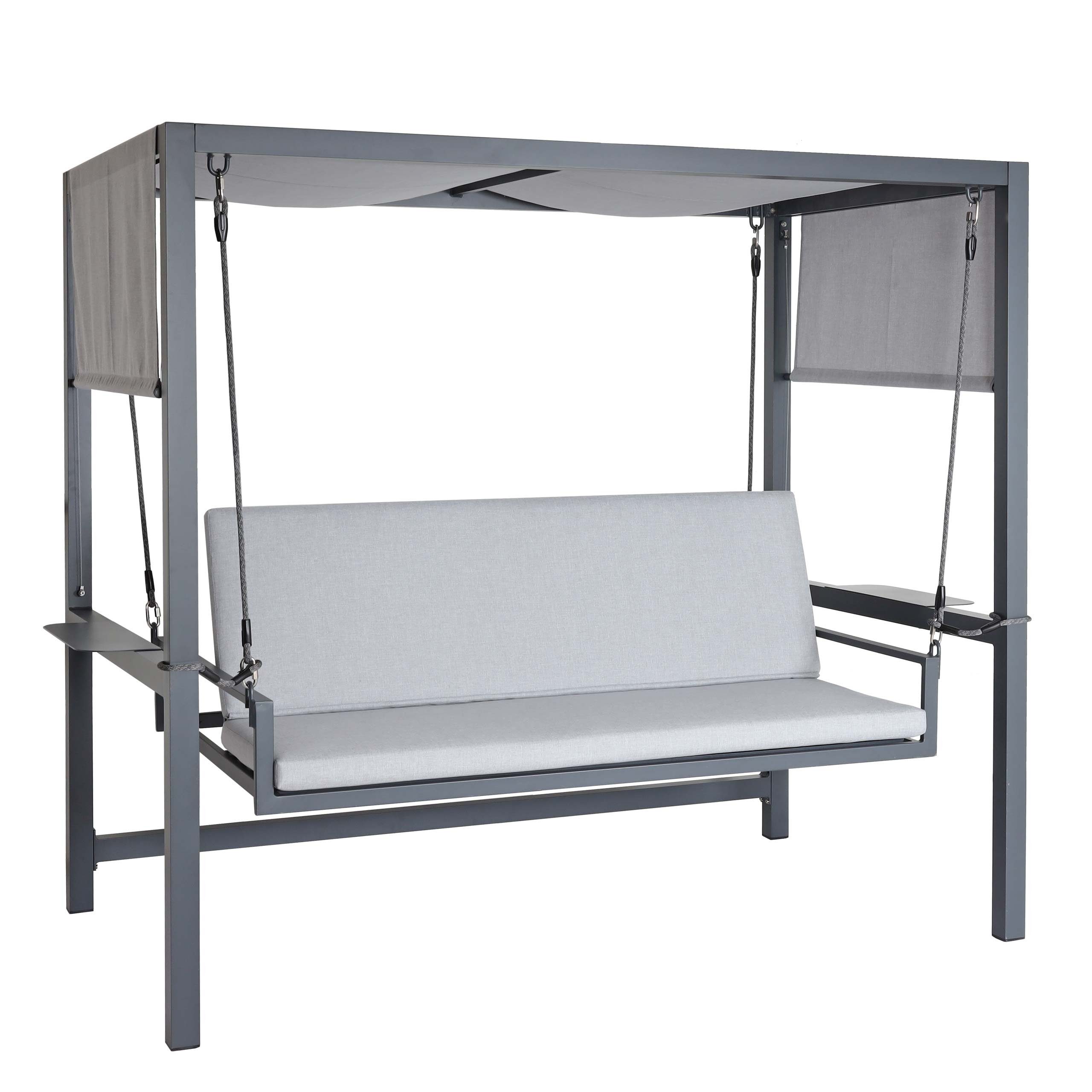 MCW Hollywoodschaukel MCW-L47, 3-Sitzer, Liegefunktion, Liegefunktion