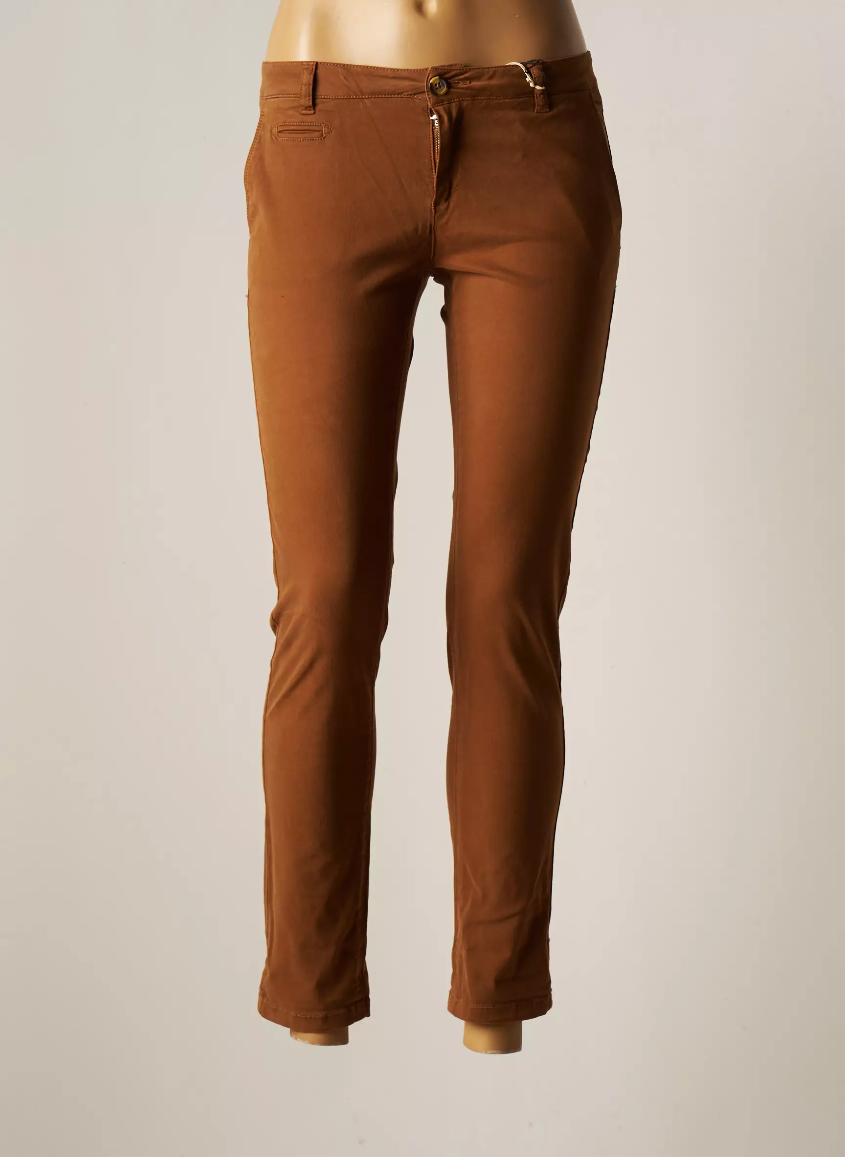Lab Dip Paris Pantalons Chino Femme couleur marron