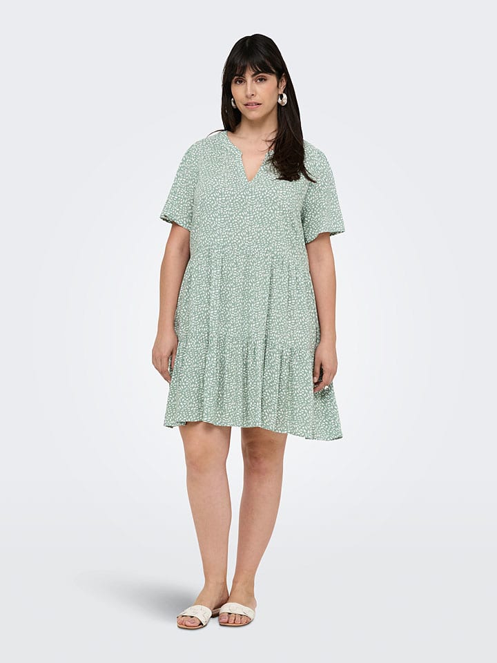 ONLY Carmakoma Kleid in Grün günstig kaufen