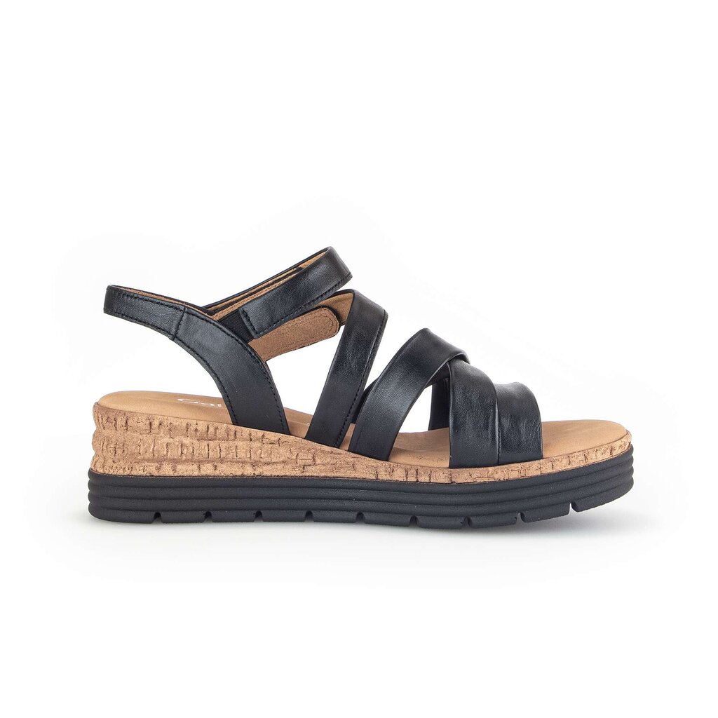 Gabor comfort Keilsandalette schwarz