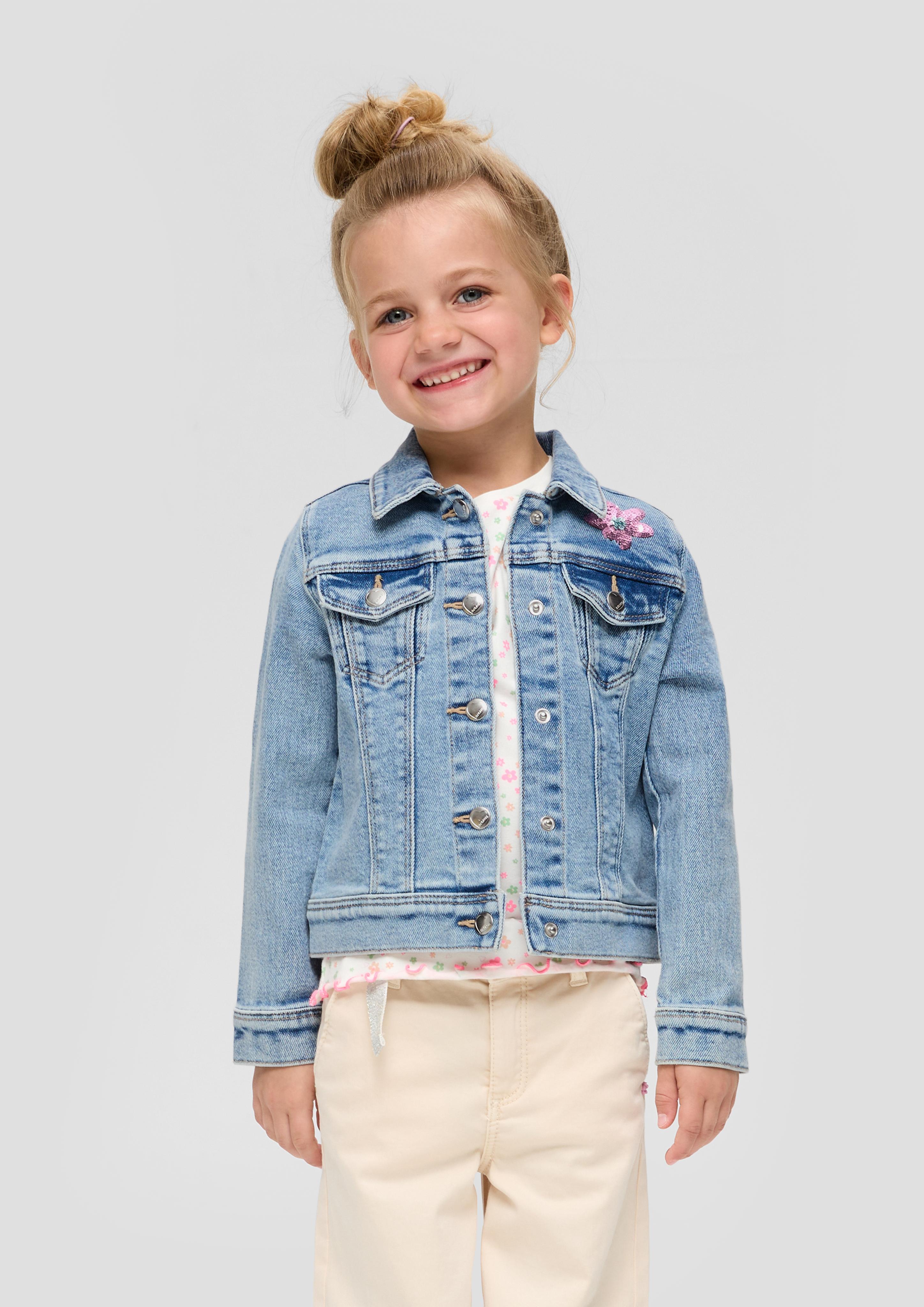 Jeansjacke mit Stickerei   2140074-53Z2