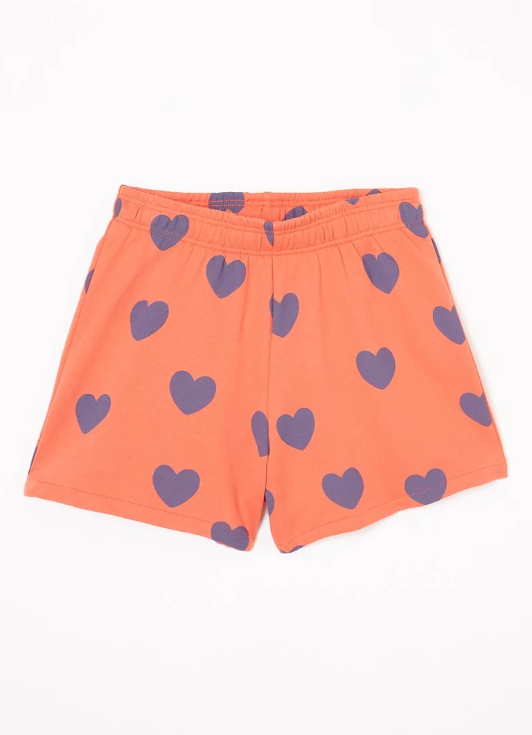 Pantaloni de trening Rodini din bumbac organic cu imprimeu, croială lejeră.