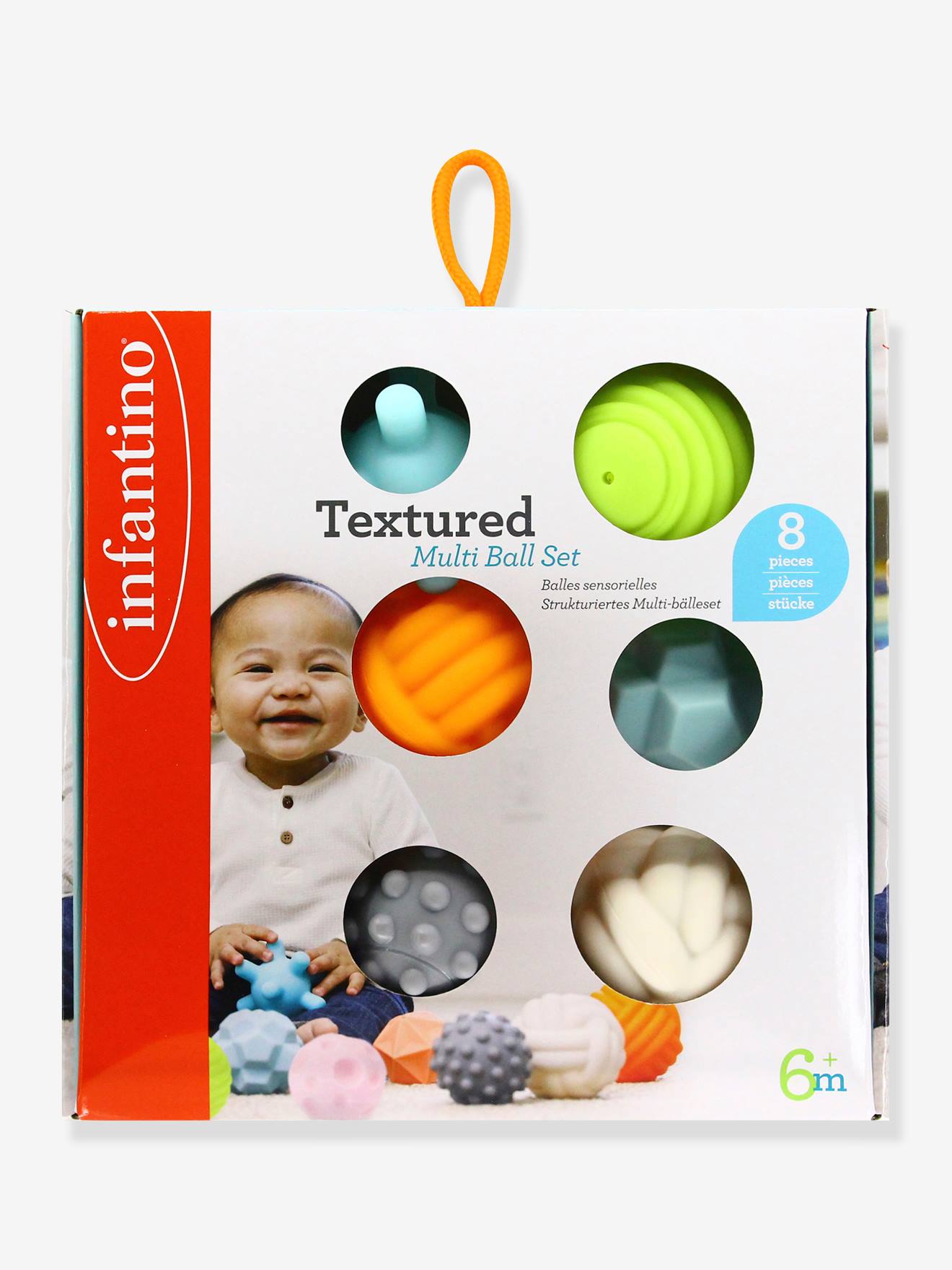 Infantino 8er-Set Baby Sensorikbälle INFANTINO - mehrfarbig