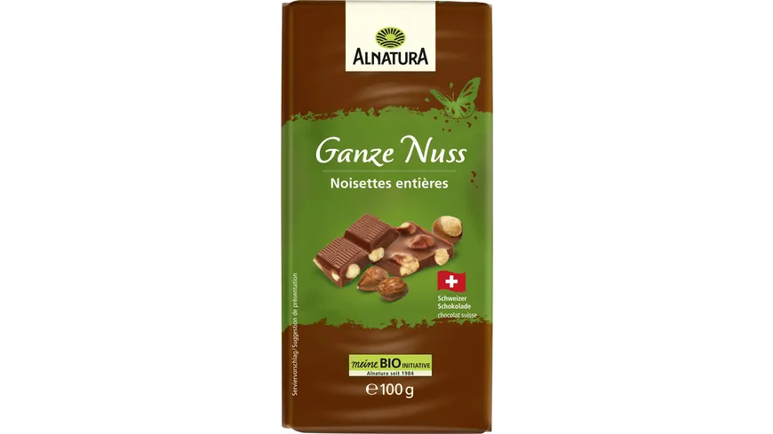 Alnatura Bio Ganze Nuss Schokolade 100 g