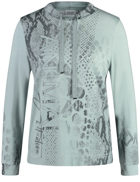 Langarmshirt mit Lurex-Details
