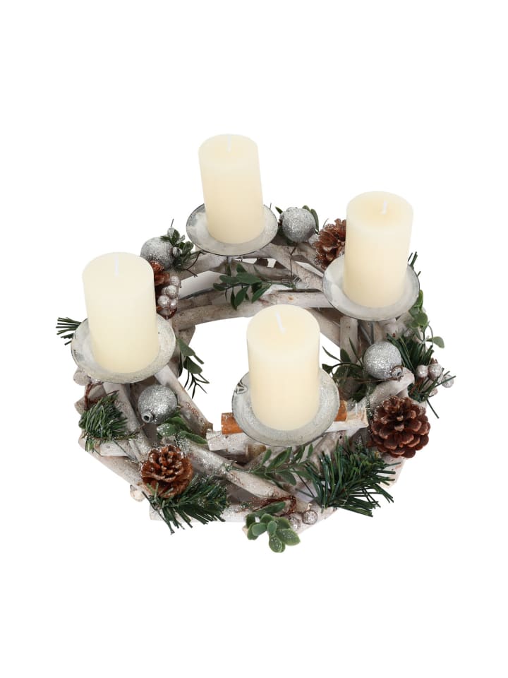 MCW Adventskranz M12 rund, Mit Kerzen günstig kaufen onesize