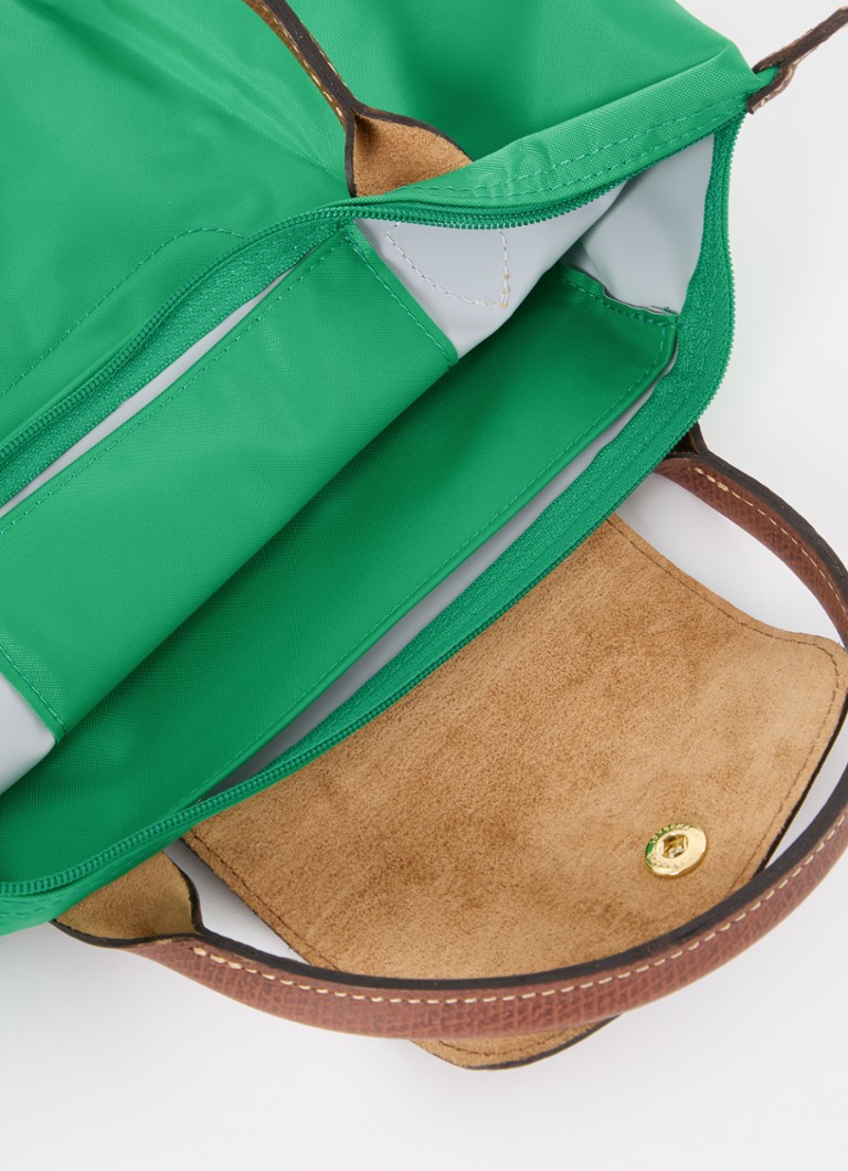 Geantă Longchamp Le Pliage Original, mărimea S, cu detalii din piele.