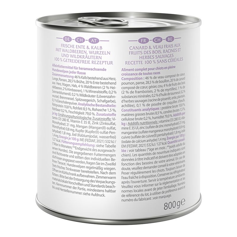 Little Wolf of Wilderness Junior 6 x 800 g - Duo-Protein