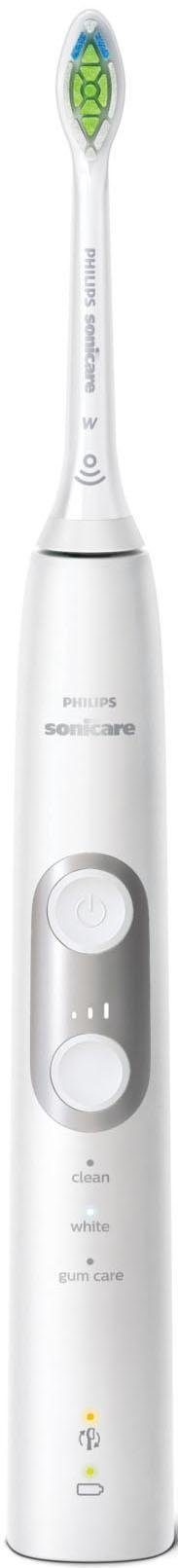 Philips Sonicare Elektrische Zahnbürste HX6877/28, Aufsteckbürsten: 1 St., ProtectiveClean 6100, Schallzahnbürste, mit 3 Putzprogrammen