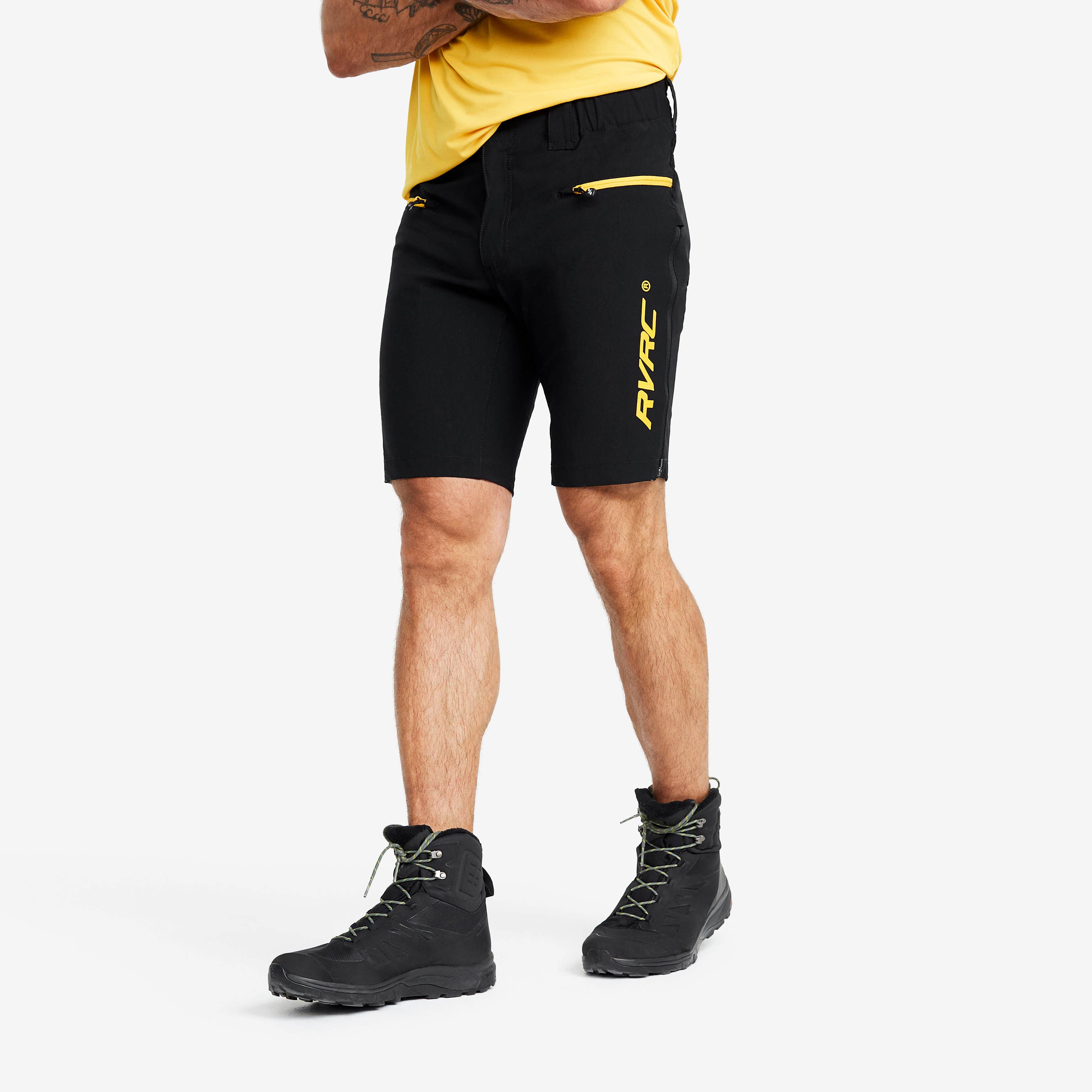 Trail Pro Shorts Homme Black/Yellow