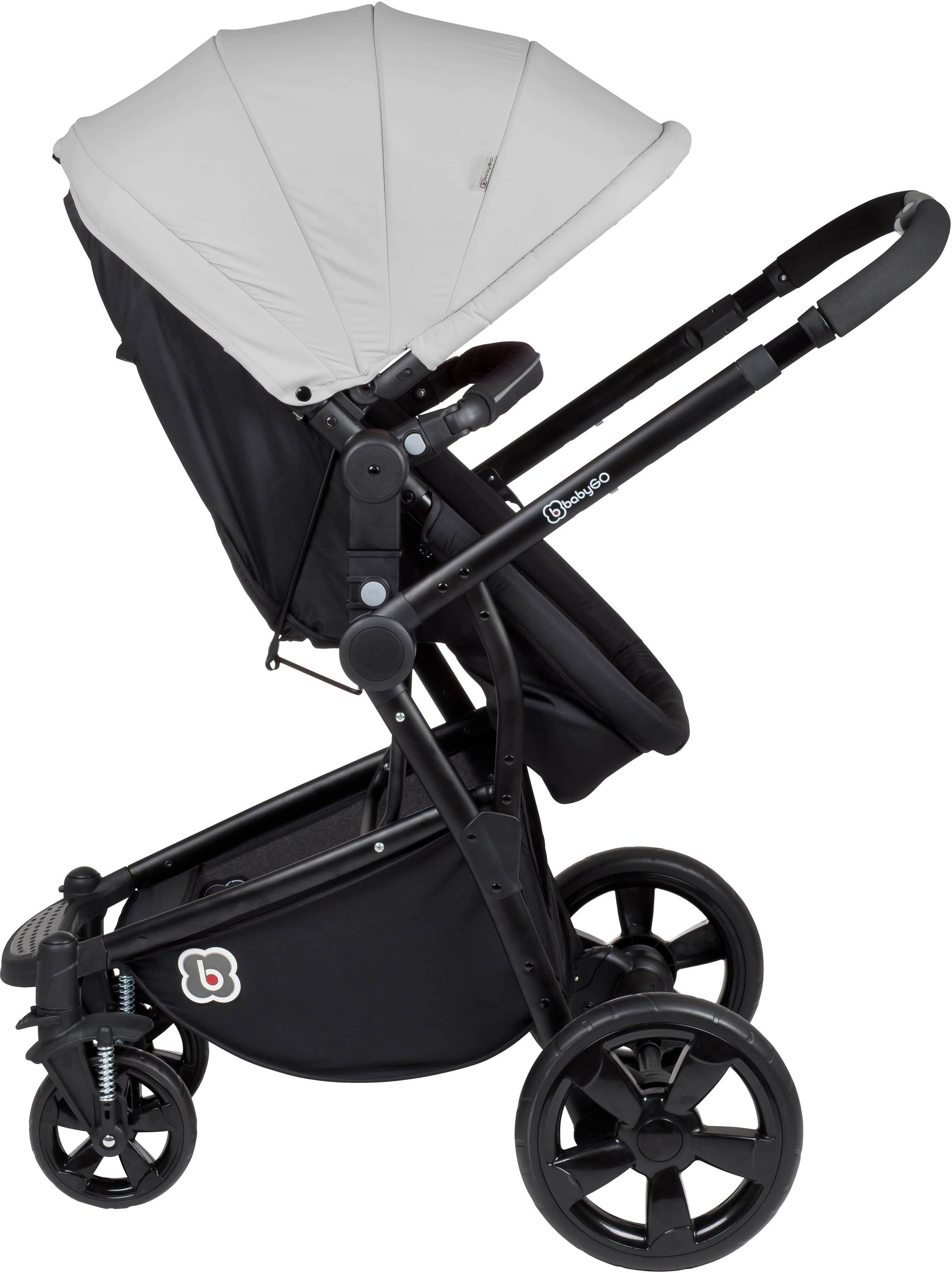 BabyGo Kombi-Kinderwagen Spring, grey, ; Kinderwagen