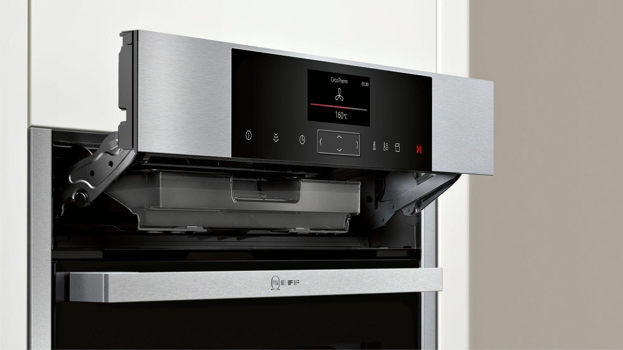 NEFF Dampfbackofen N 90 B15FS22N0, mit Teleskopauszug nachrüstbar, easyClean, FullSteam® - Volldampf
