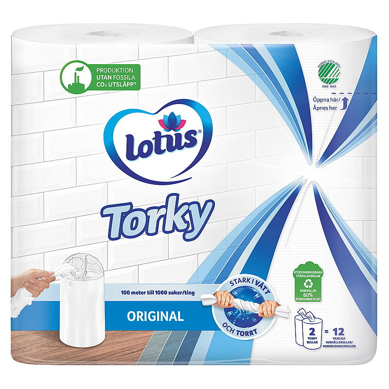 Tørkerull 2-pk Lotus Torky