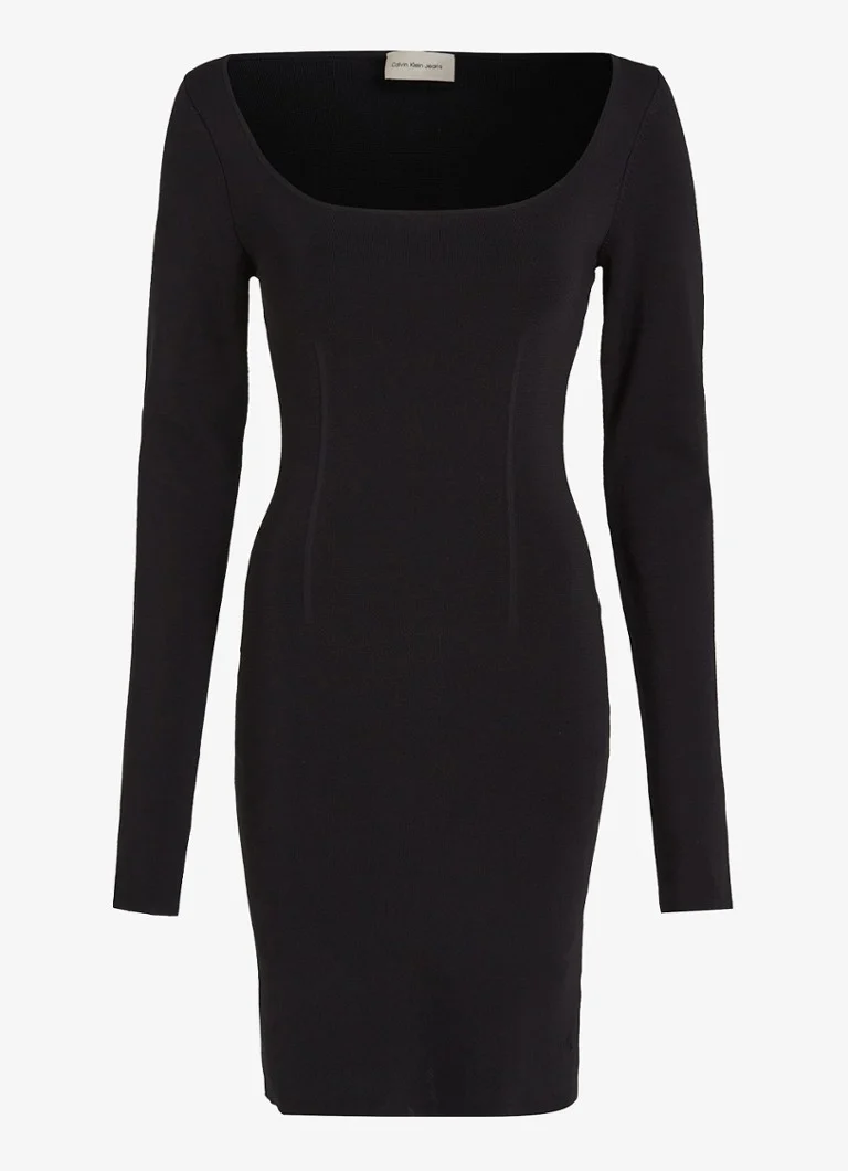 Calvin Klein Fine-knit stretch mini dress