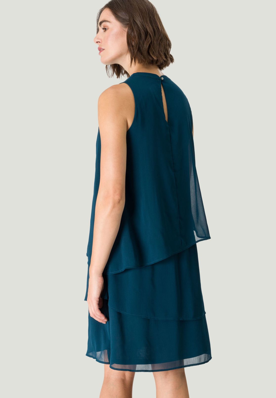 Stufenkleid mit Lagen Look