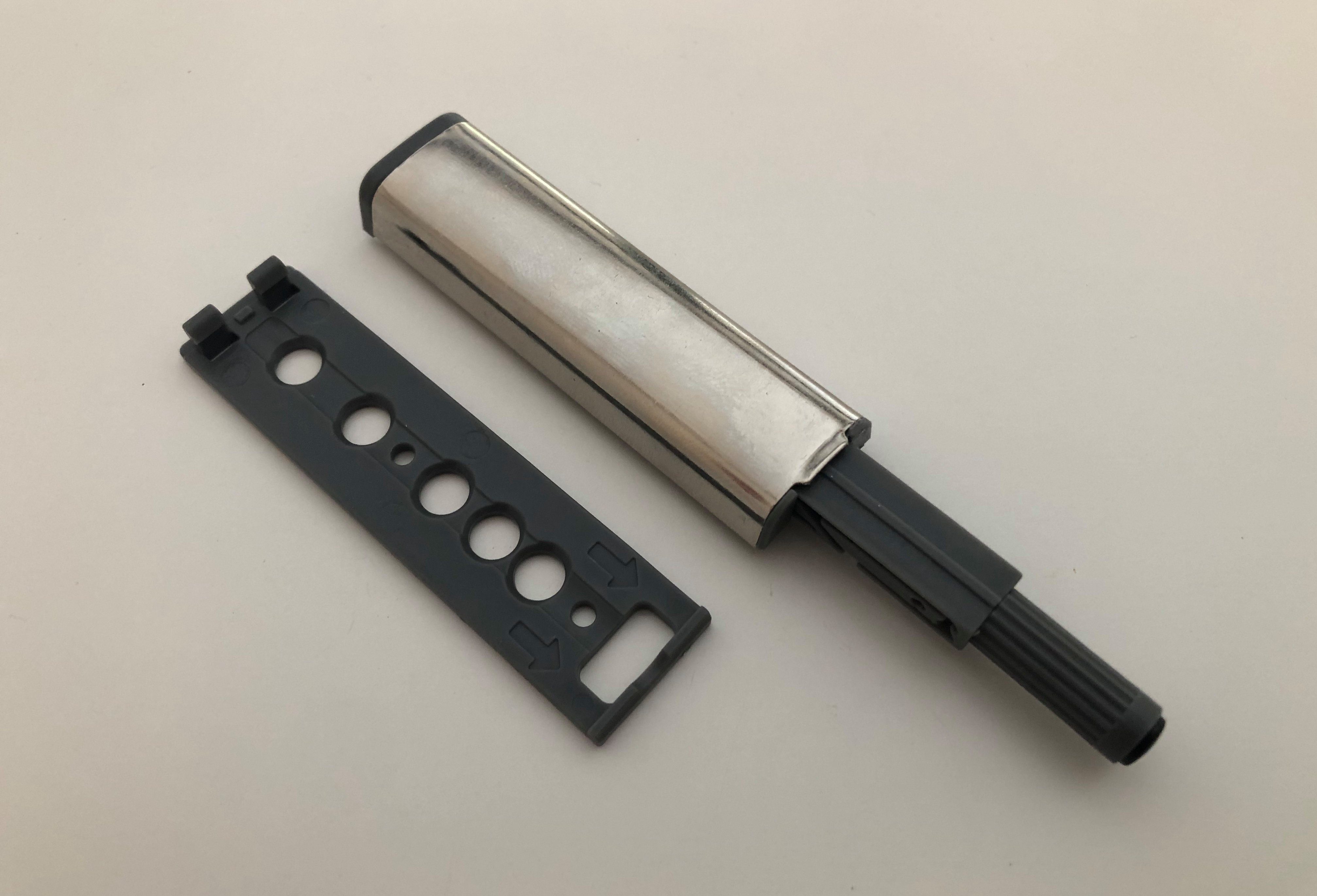 NELI Möbelbeschlag Drucktüröffner für Schranktüren und Schubladen - Push to open - passend auch für die Küchenmöbel-Serie „METOD“ (IKEA) (2 St)