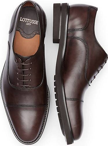 Lottusse Braunes Kalb Wildleder Oxfords