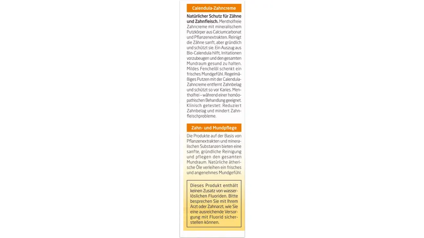 WELEDA ZAHNPFLEGE Calendula-Zahncreme 75 ml