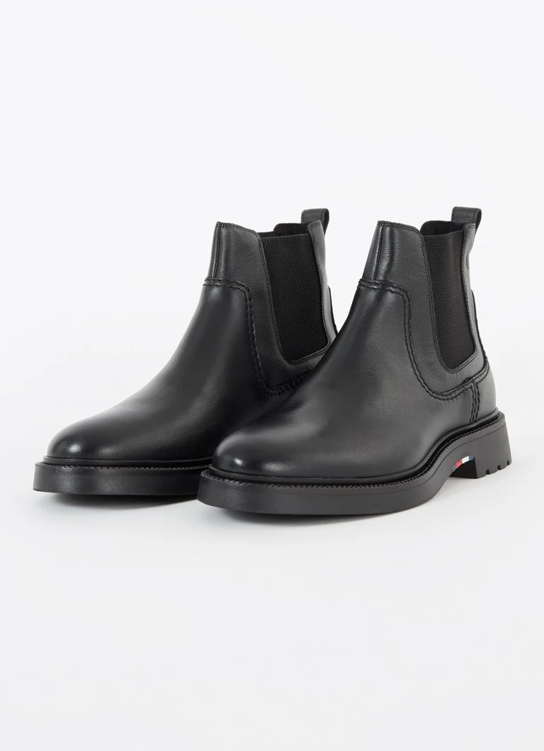Tommy Hilfiger  Chelsea boot van leer