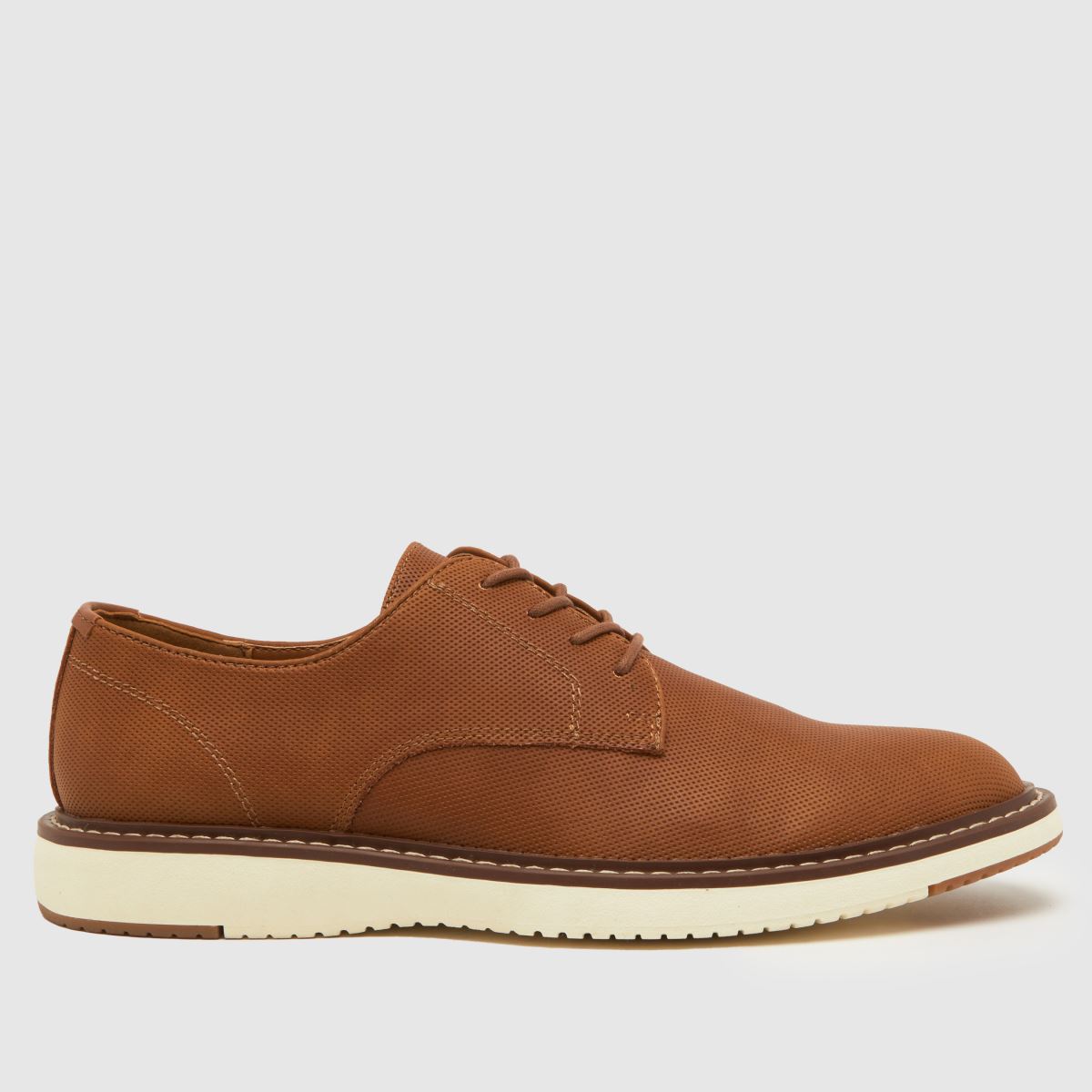 Schuh Pippin fehér talpú derby cipők barna színben
